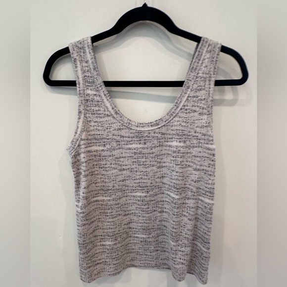 Evereve Gray Marled Knit Tank Top | Size Small - Picture 1 of 3
